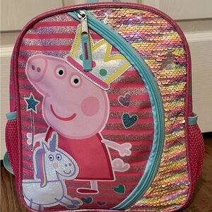 Peppa Pig Pink and Multicolor Toddler Backpack